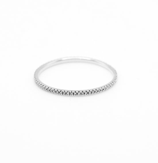 Micro Pave Diamond Eternity Band