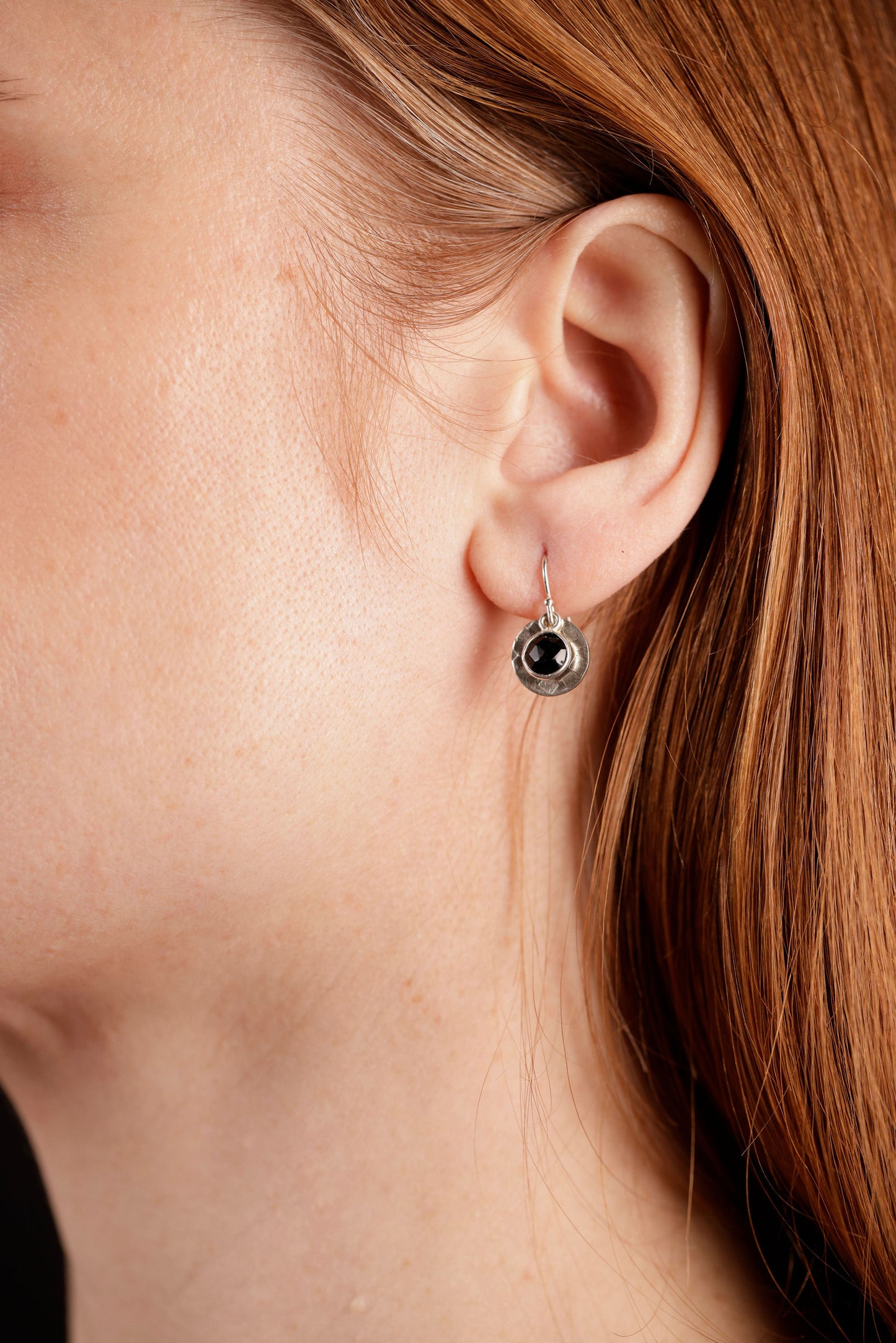 Radiant Disc Earrings On Model