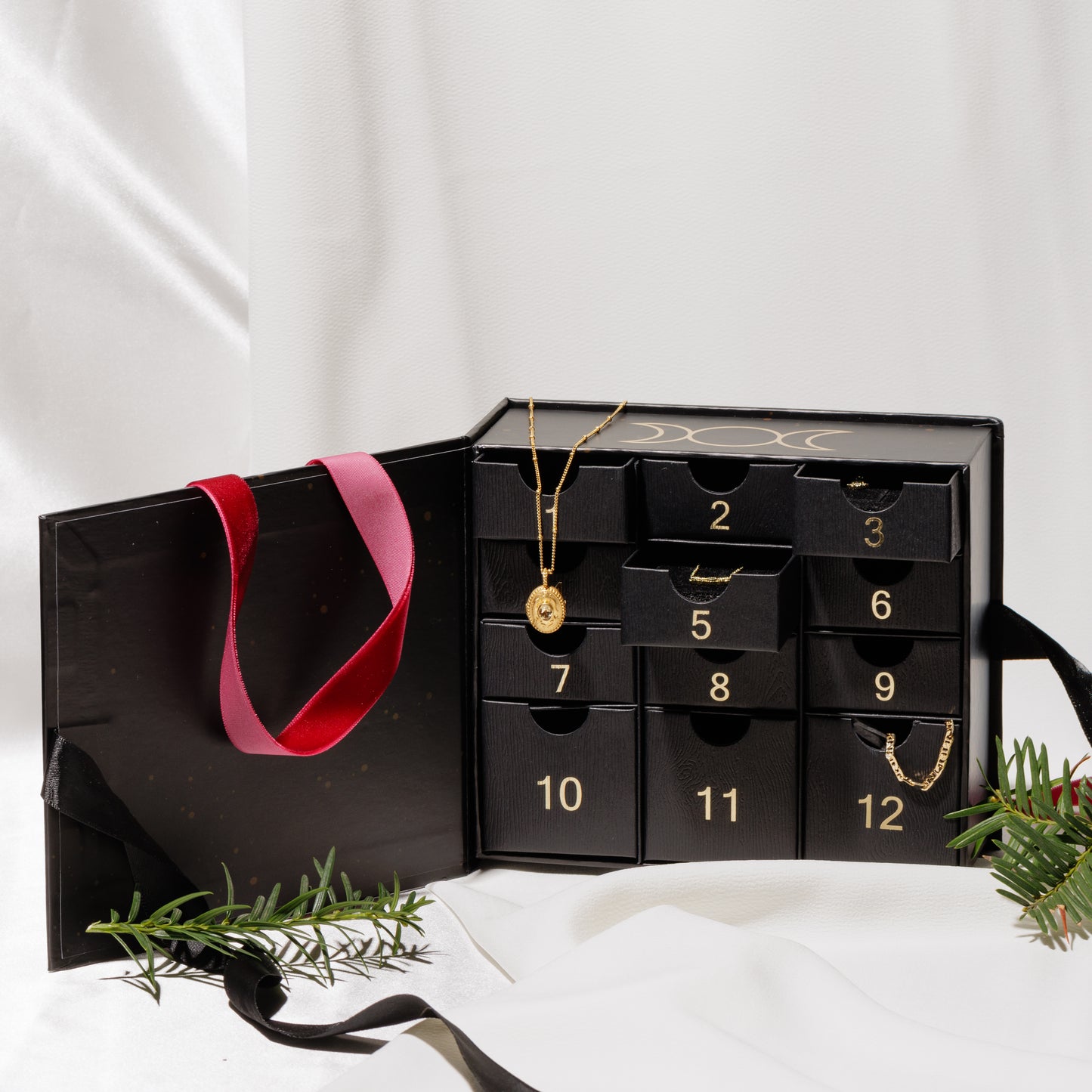 Advent Calendar on White Background