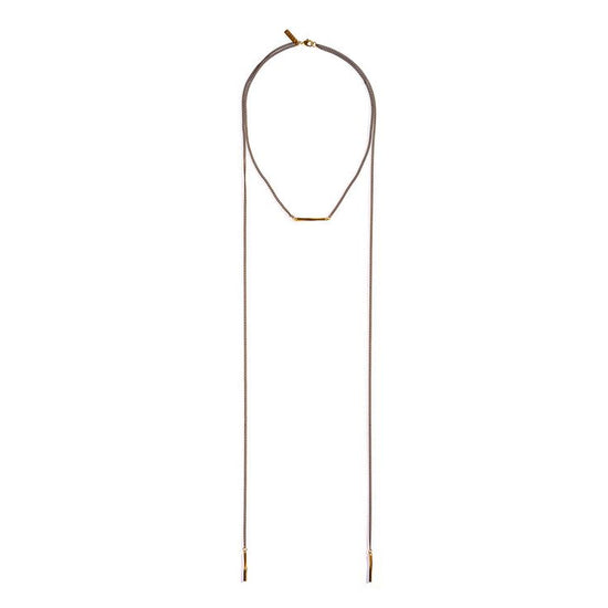 Multi Twist Bar Lariat Necklace