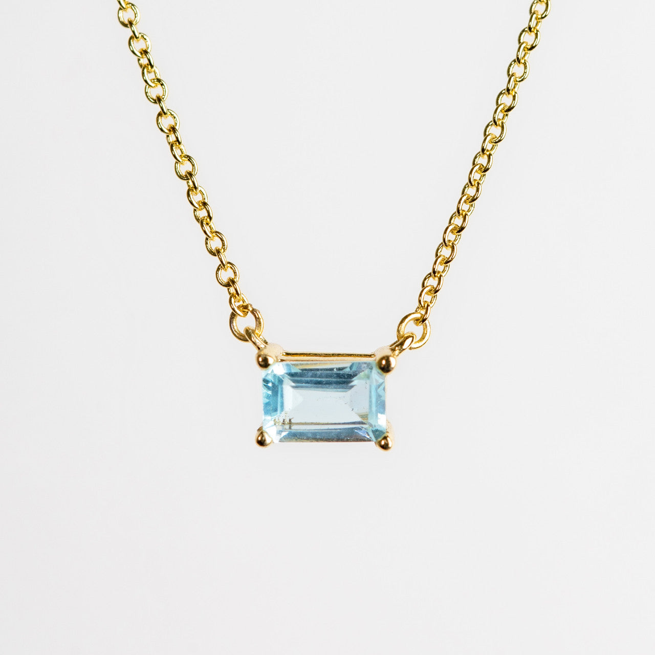 Load image into Gallery viewer, Nessa necklace in blue on a white background
