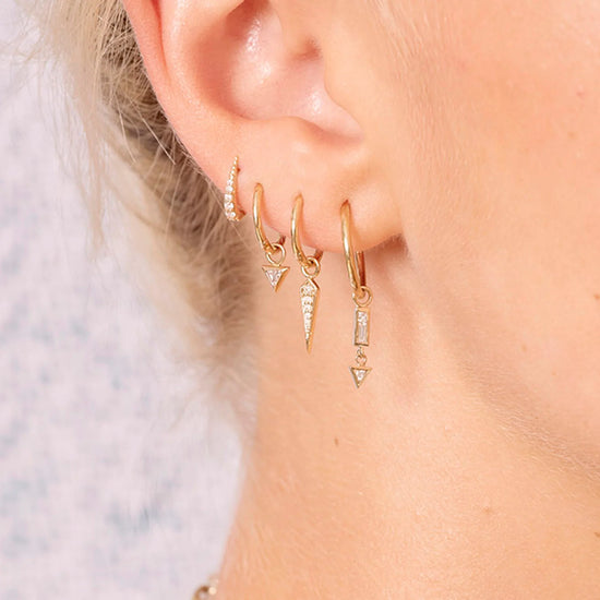 Pavé Point Black Diamond Plaque