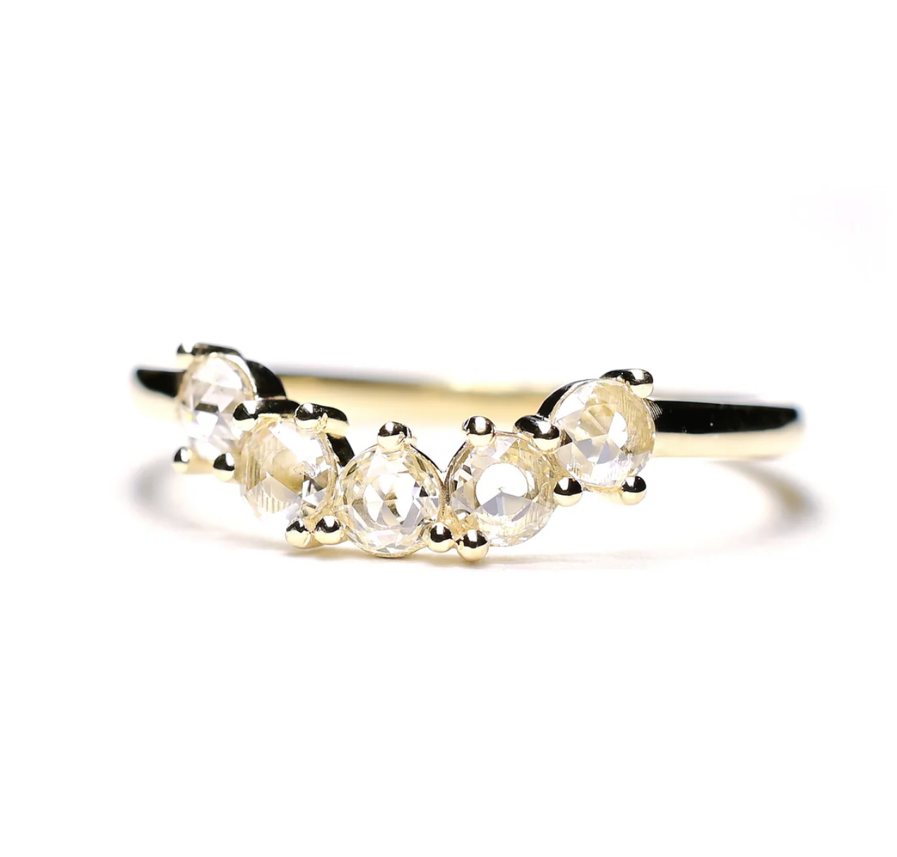 Rosecut Diamond Arc Band