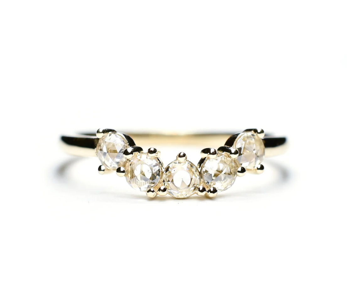 Rosecut Diamond Arc Band