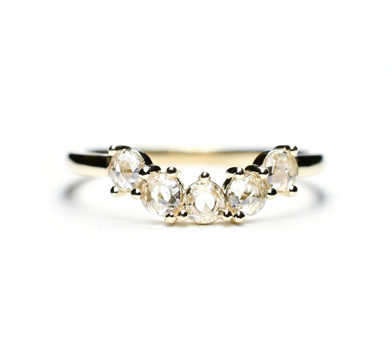 Rosecut Diamond Arc Band