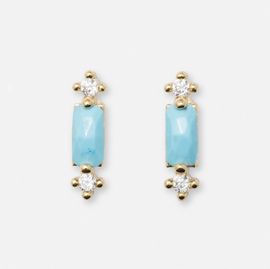 Jane earrings in light blue
