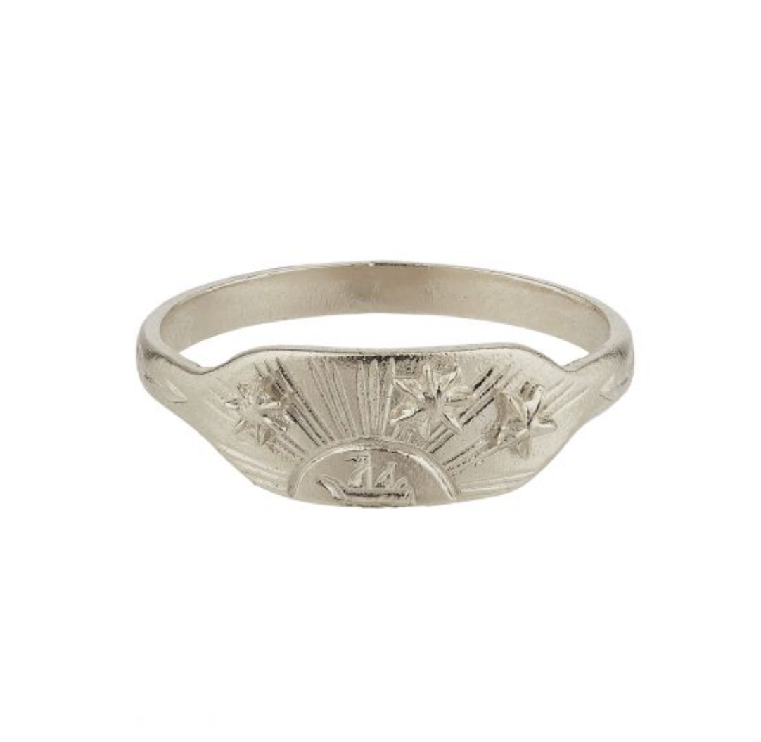 Sunset Engraved Ring
