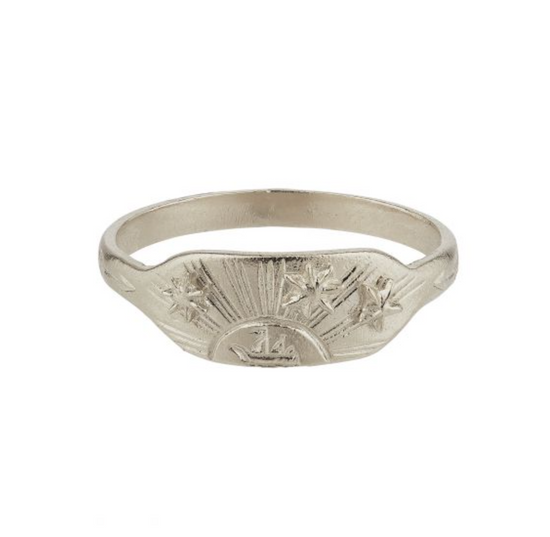Sunset Engraved Ring