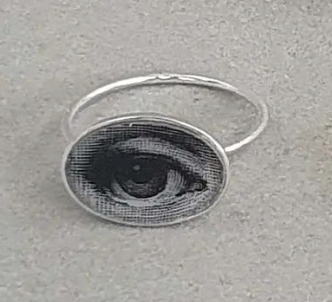 All Seeing Eye Silver Ring