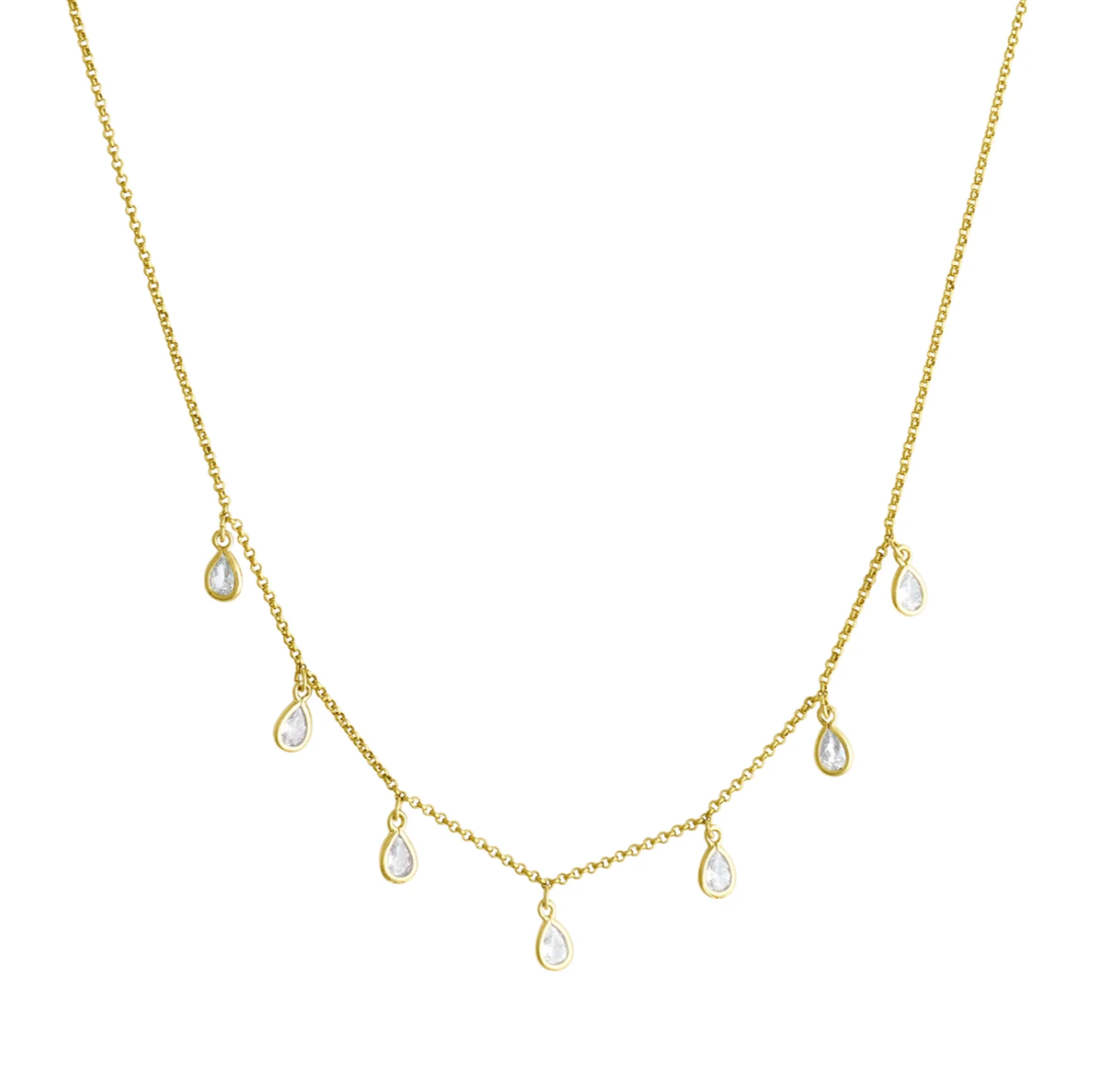 Dew Drop Crystal Necklace