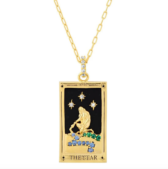 "The Star" Tarot Card Necklace