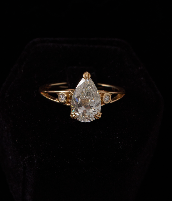 Pear Diamond Michelle Ring