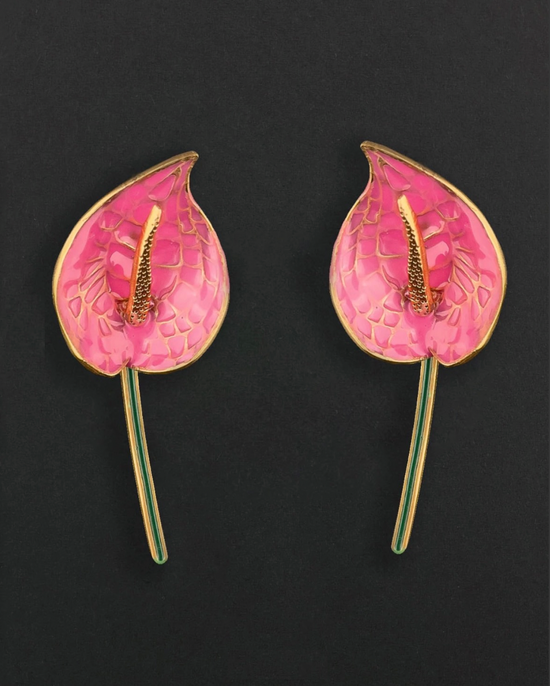 Anthurium Earrings