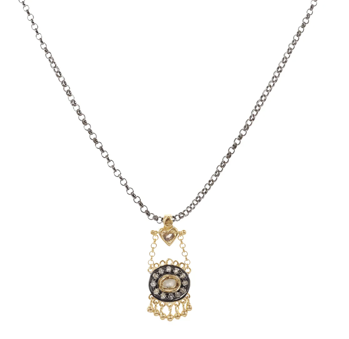 N°893 Petite Antique Diamond Necklace