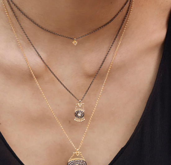 N°893 Petite Antique Diamond Necklace