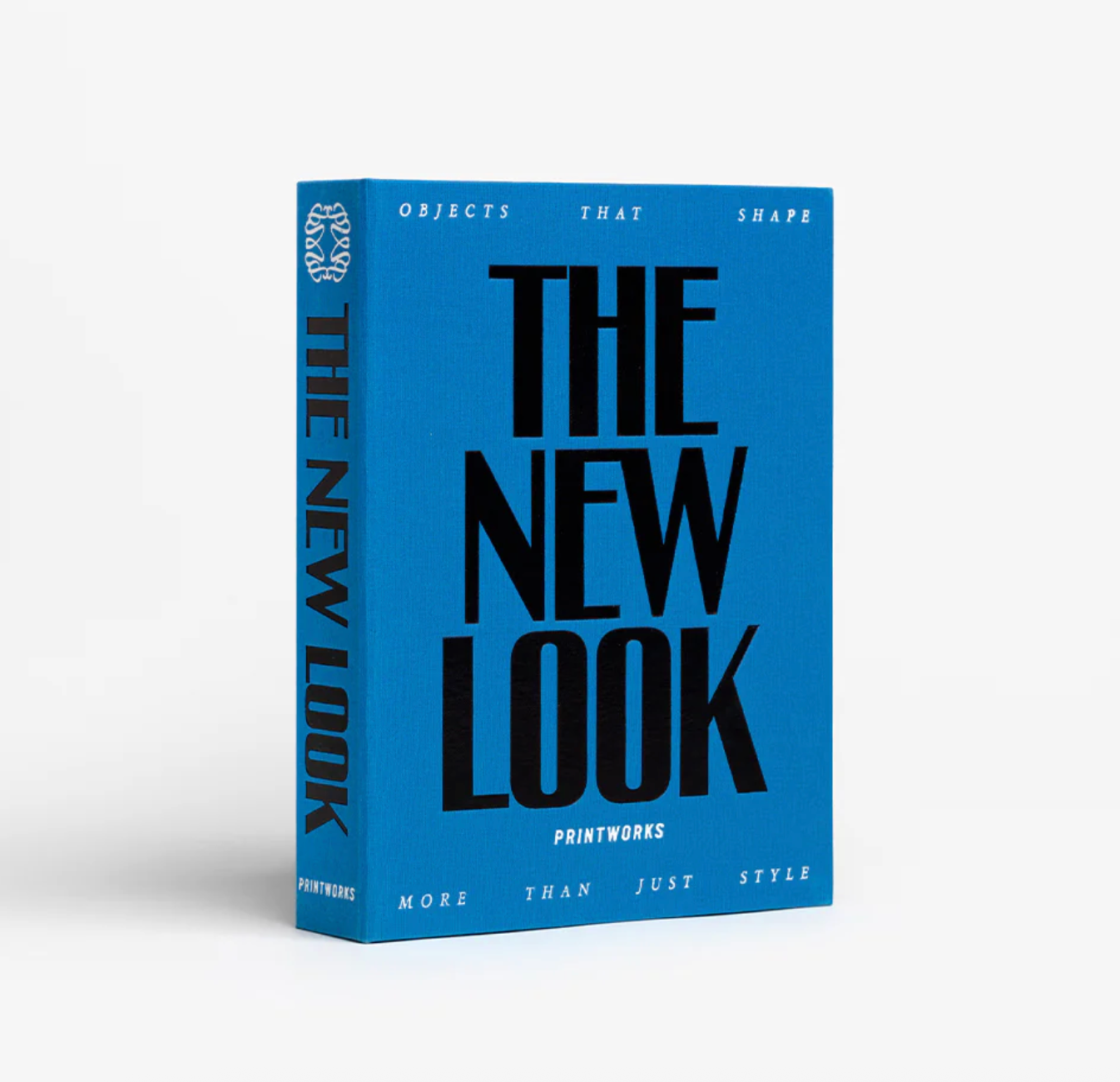 Jewelry box titled 'The New Look' with blue cover and black text on a white background