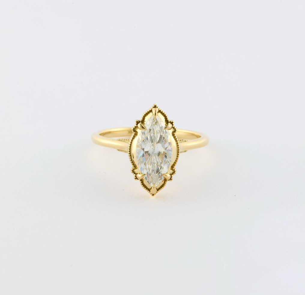 Arabesque Marquise Diamond Ring