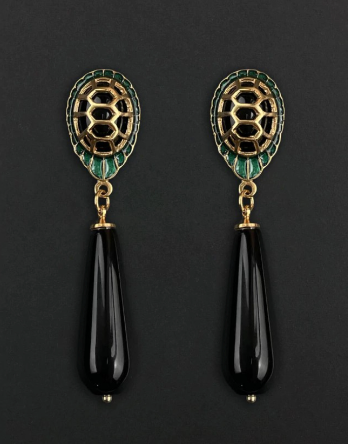 Turtle Shell Earrings
