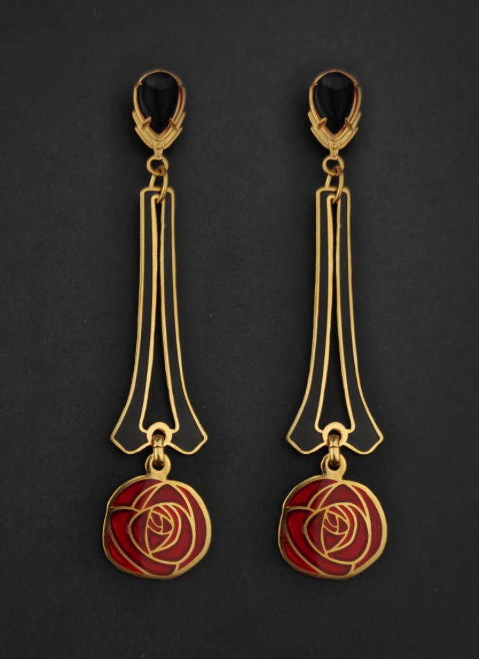 Mackintosh Rose Earrings