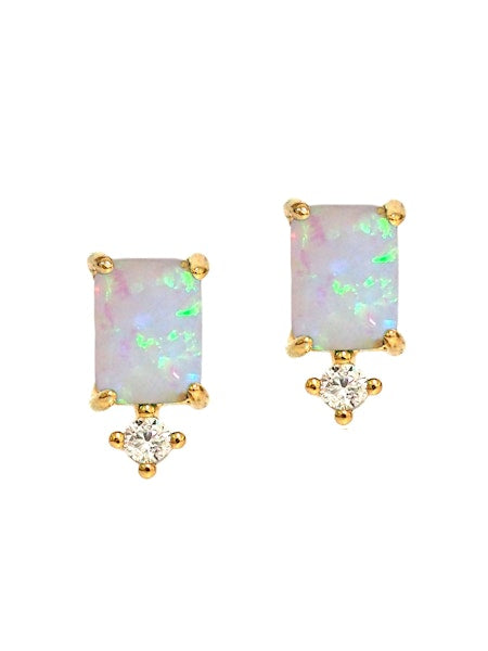 Opal Drop Stud