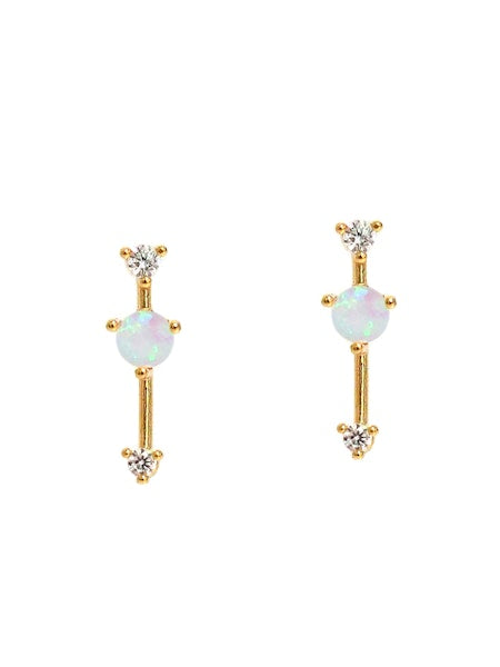 Opal Bar Earrings