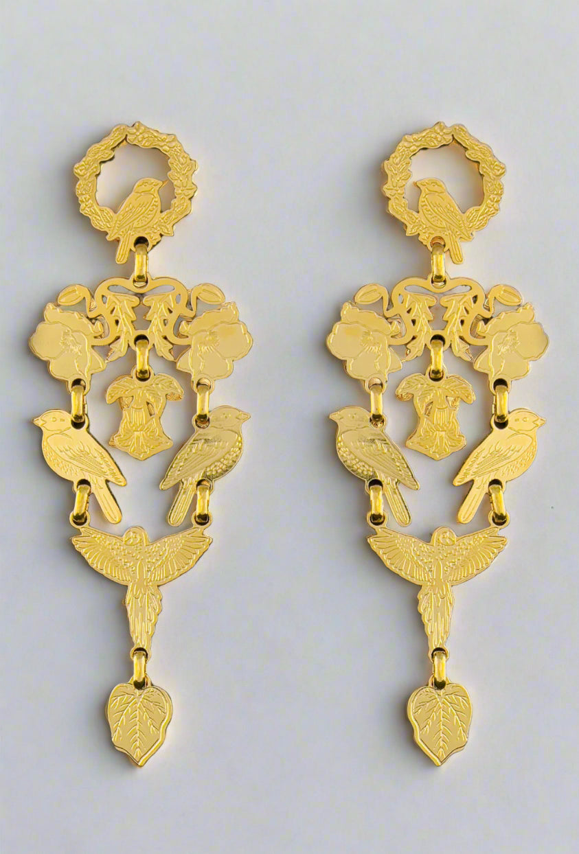 Long Tailed Hummingbird Earrings