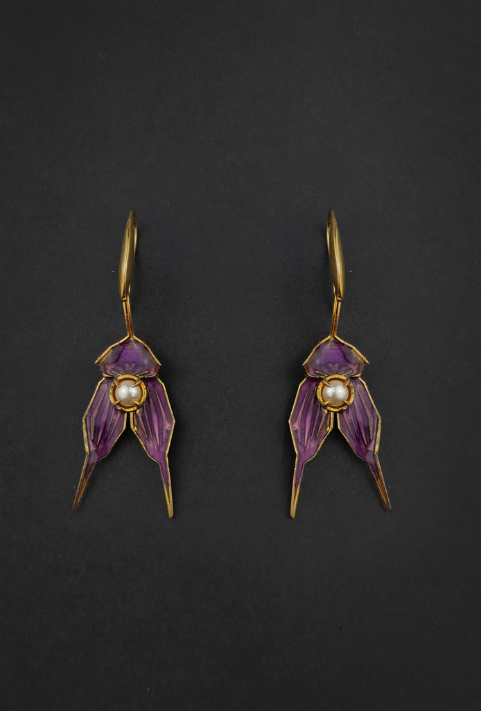 Vampire Orchid Earrings
