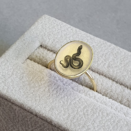 Golden Serpent Ring