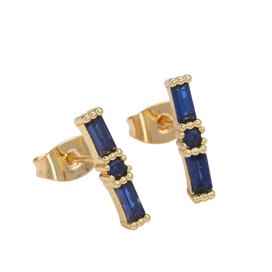 Deco Baguette Studs