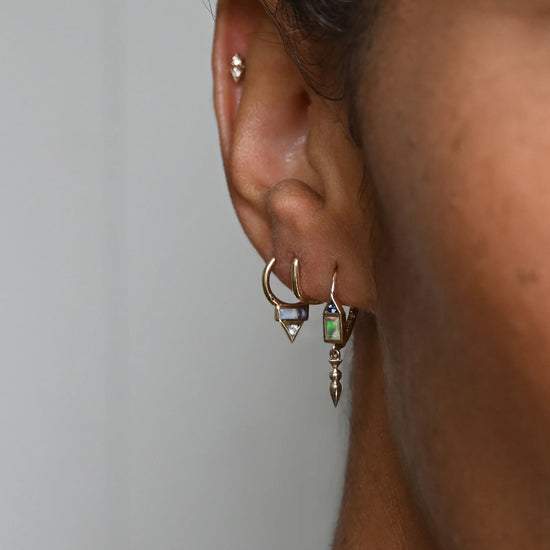 Diamond Honey Hook Earring