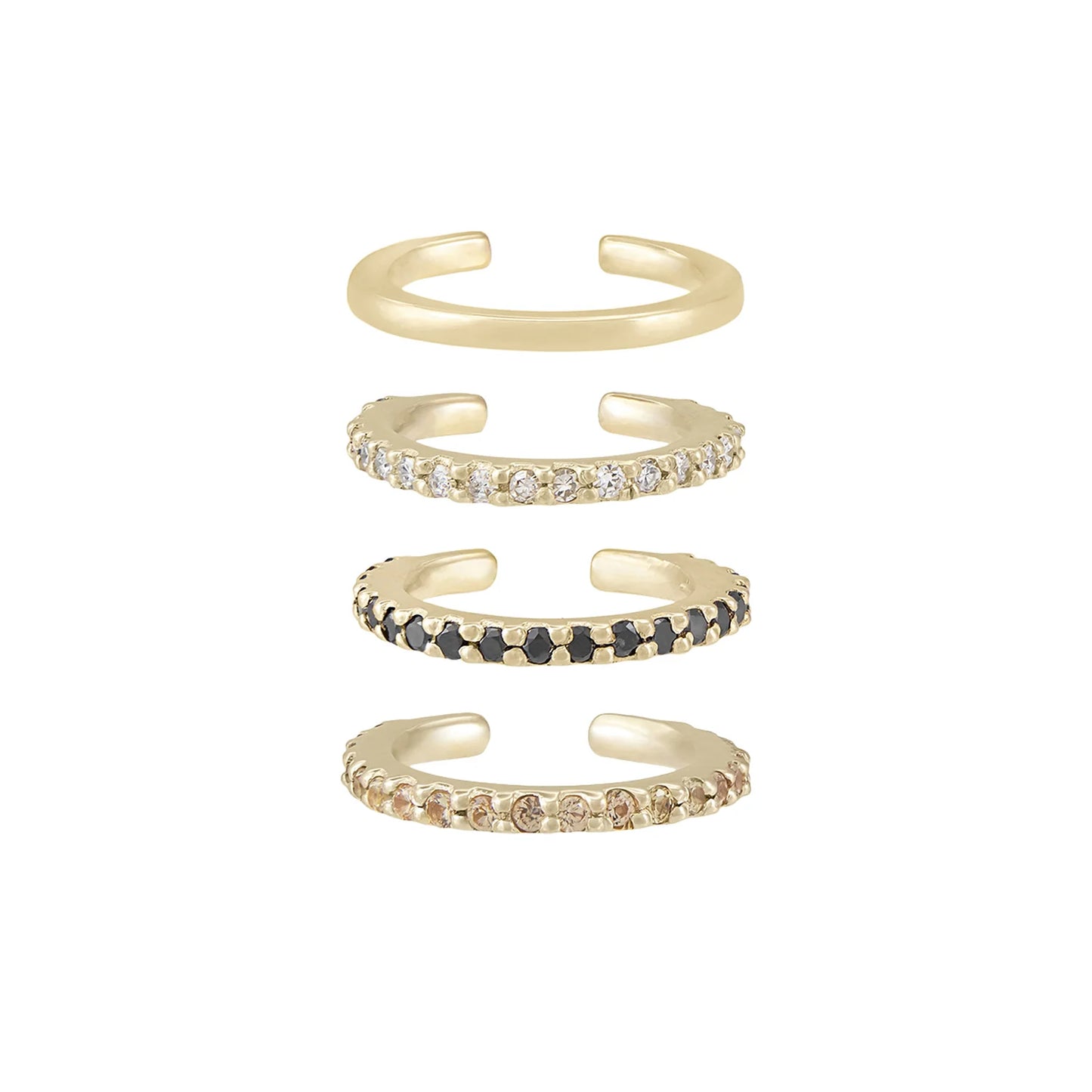 Black Diamond Ear Cuff