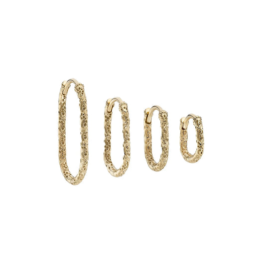 Textured Oval Clicker Hoop