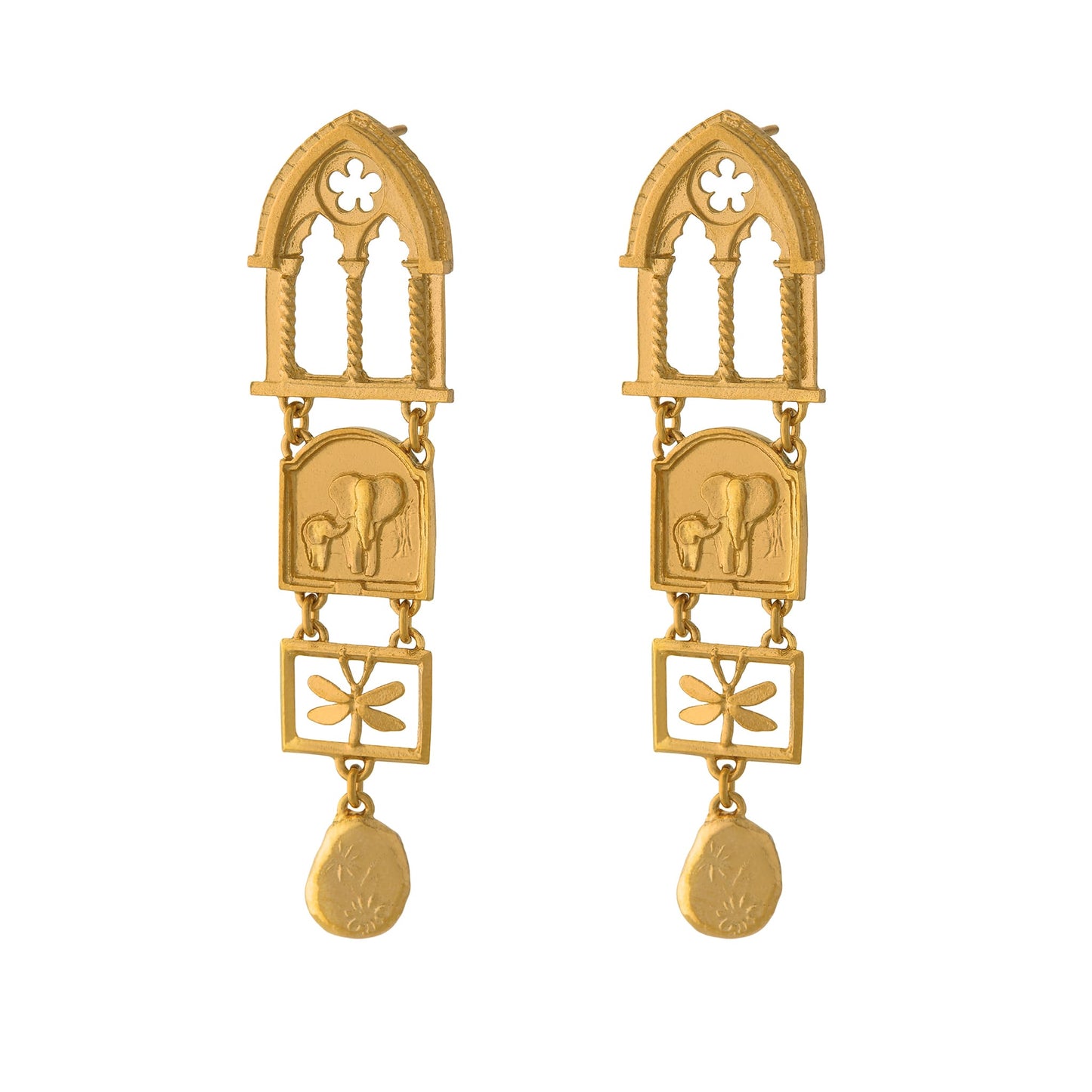 Discovery Window Drop Earrings