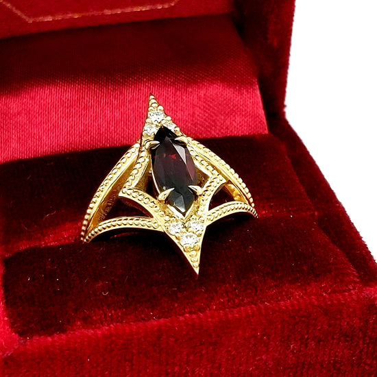Akasha Garnet Ring