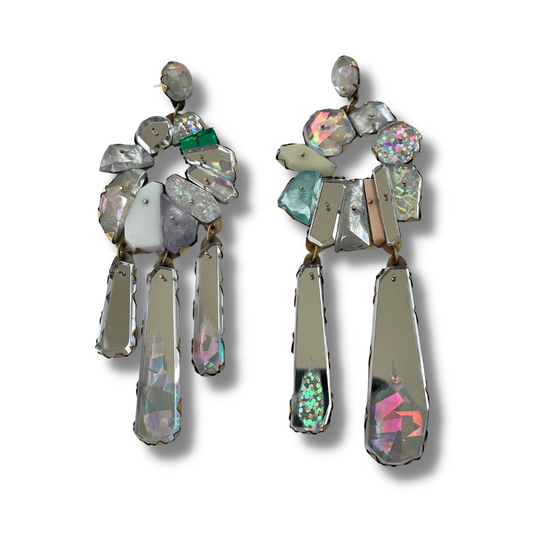Silver Neogem Drop Earrings
