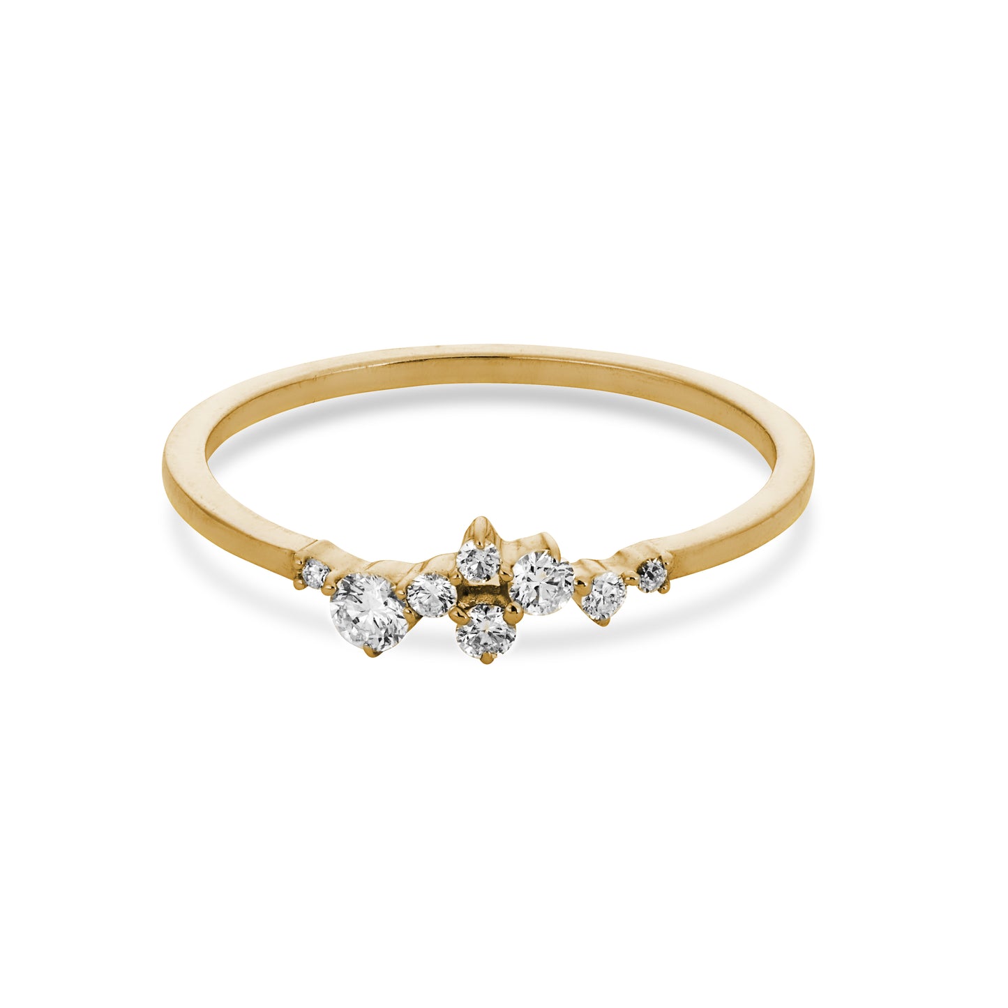 Valentina 8 Diamond Cluster Ring