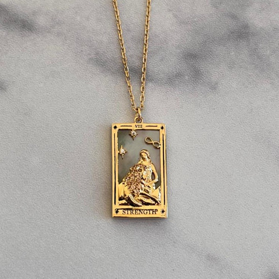 "Strength" Tarot Necklace