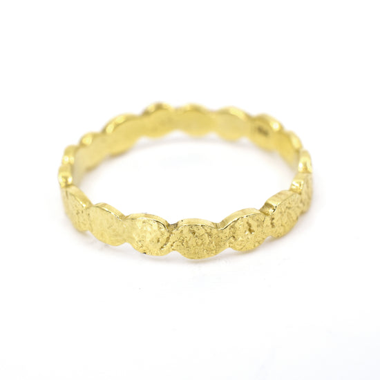 Load image into Gallery viewer, Fair Mined Gold Dot Stacker Ring
