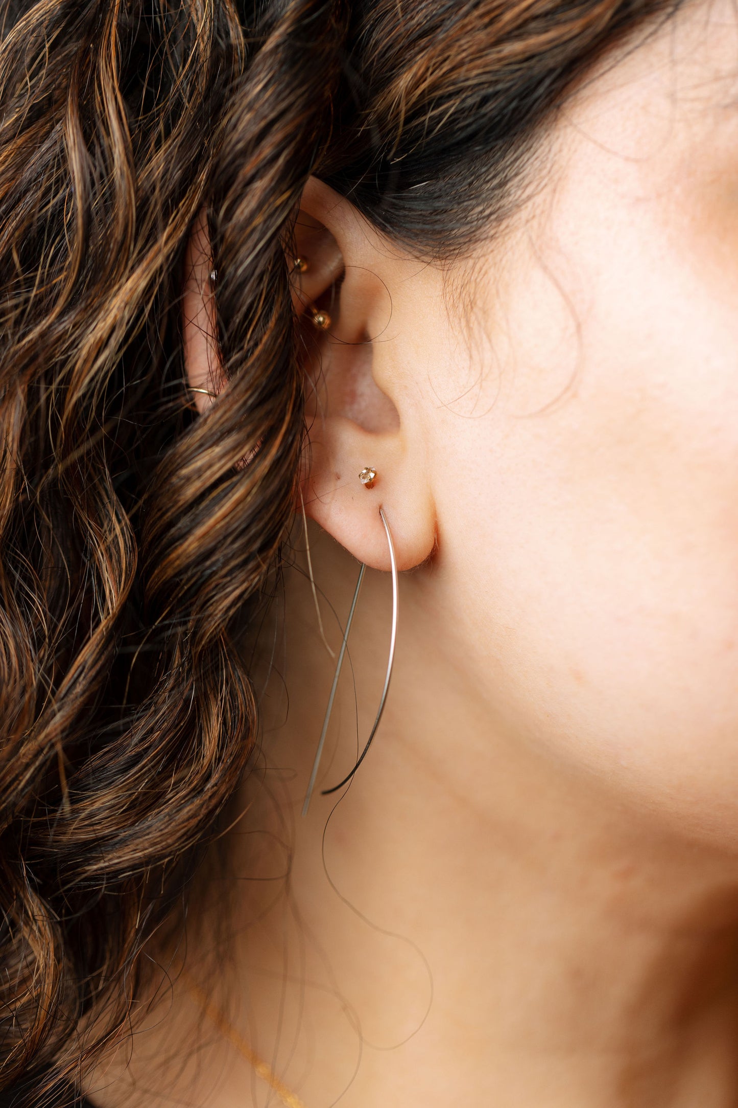 Ultra Thin Elipse Earrings