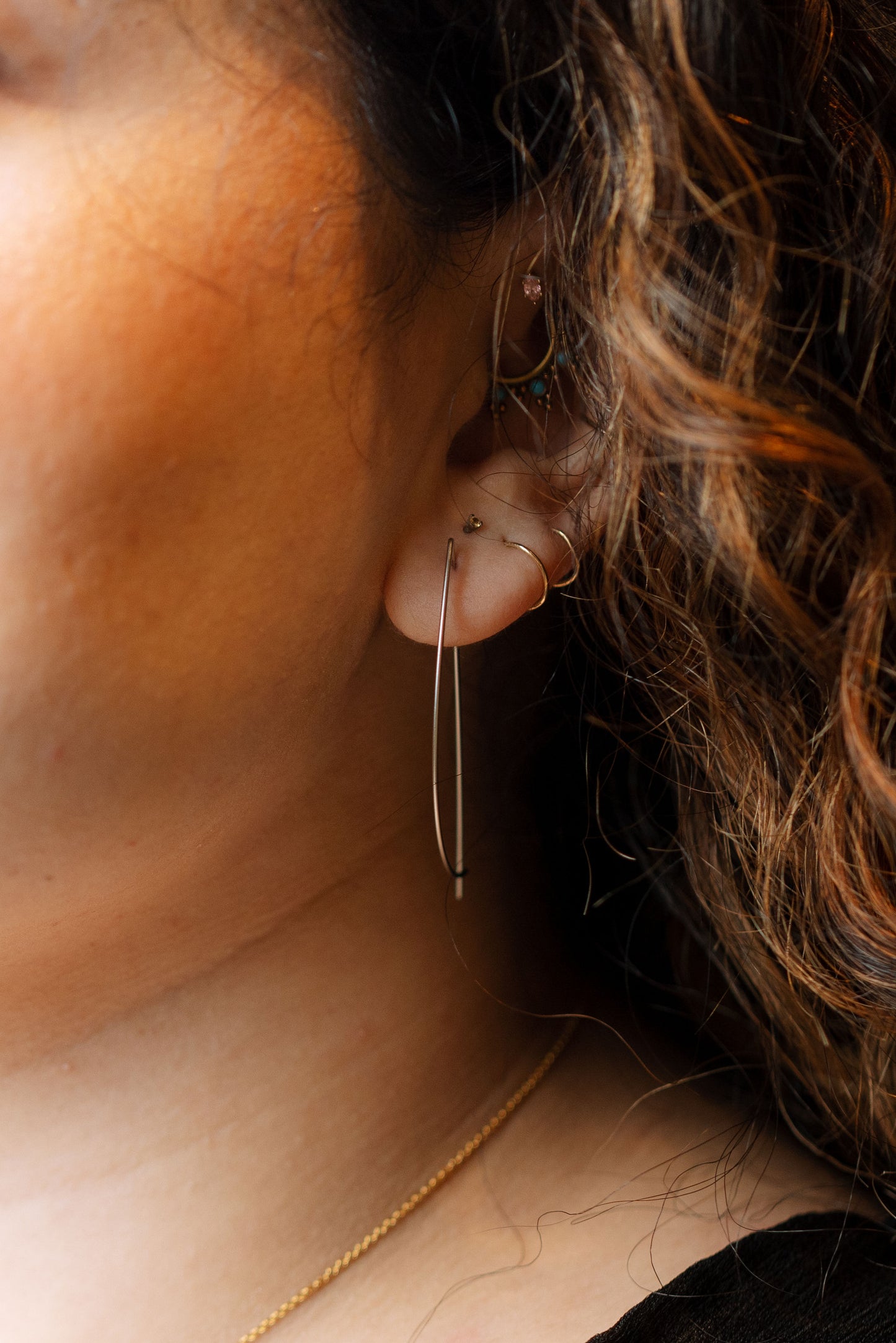 Ultra Thin Elipse Earrings