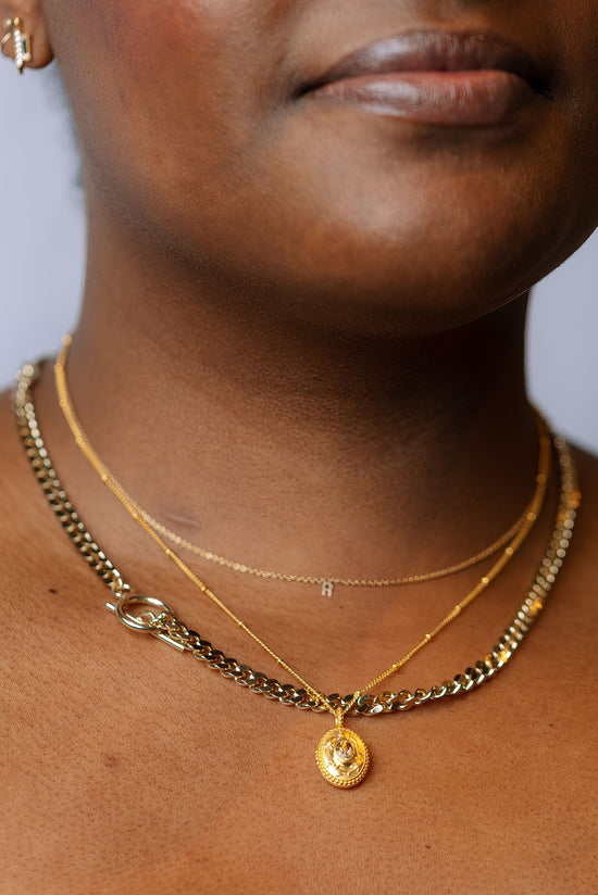 Gemstone Locket Necklace
