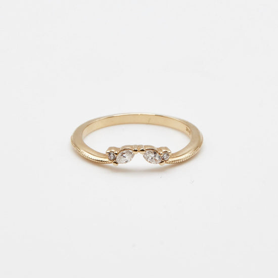 Marquise Diamond Contour Band