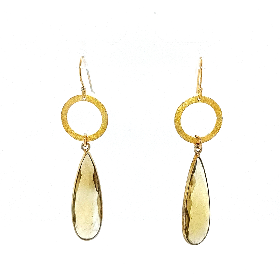 Load image into Gallery viewer, Quartz Drop Earrings

