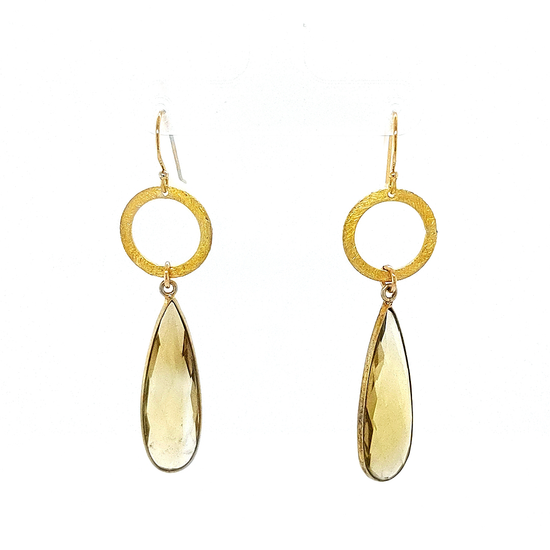 Load image into Gallery viewer, Quartz Drop Earrings
