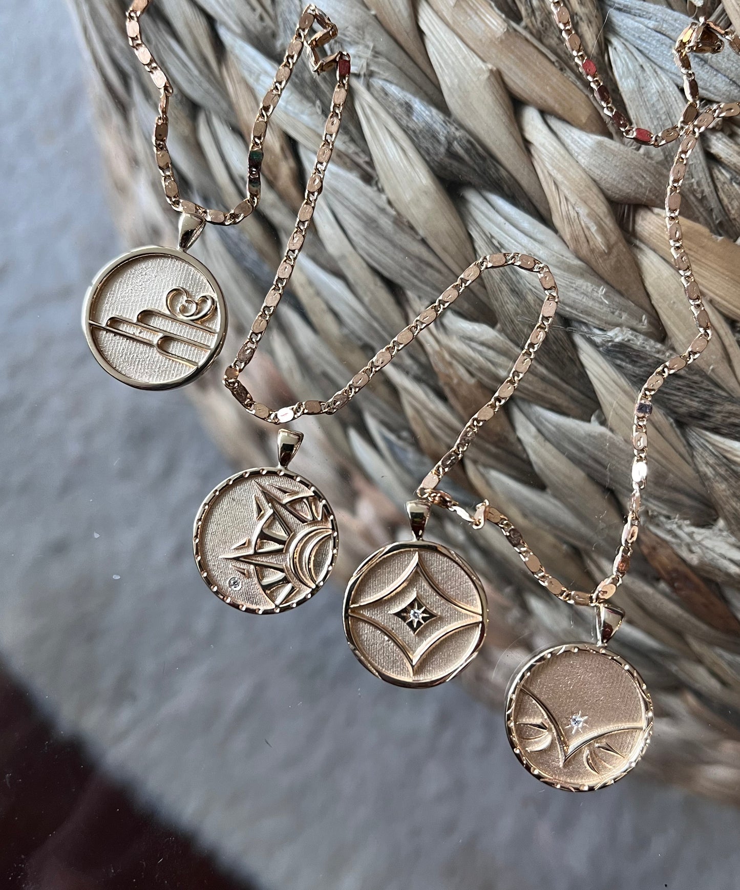 Elemental Earth Coin Pendant