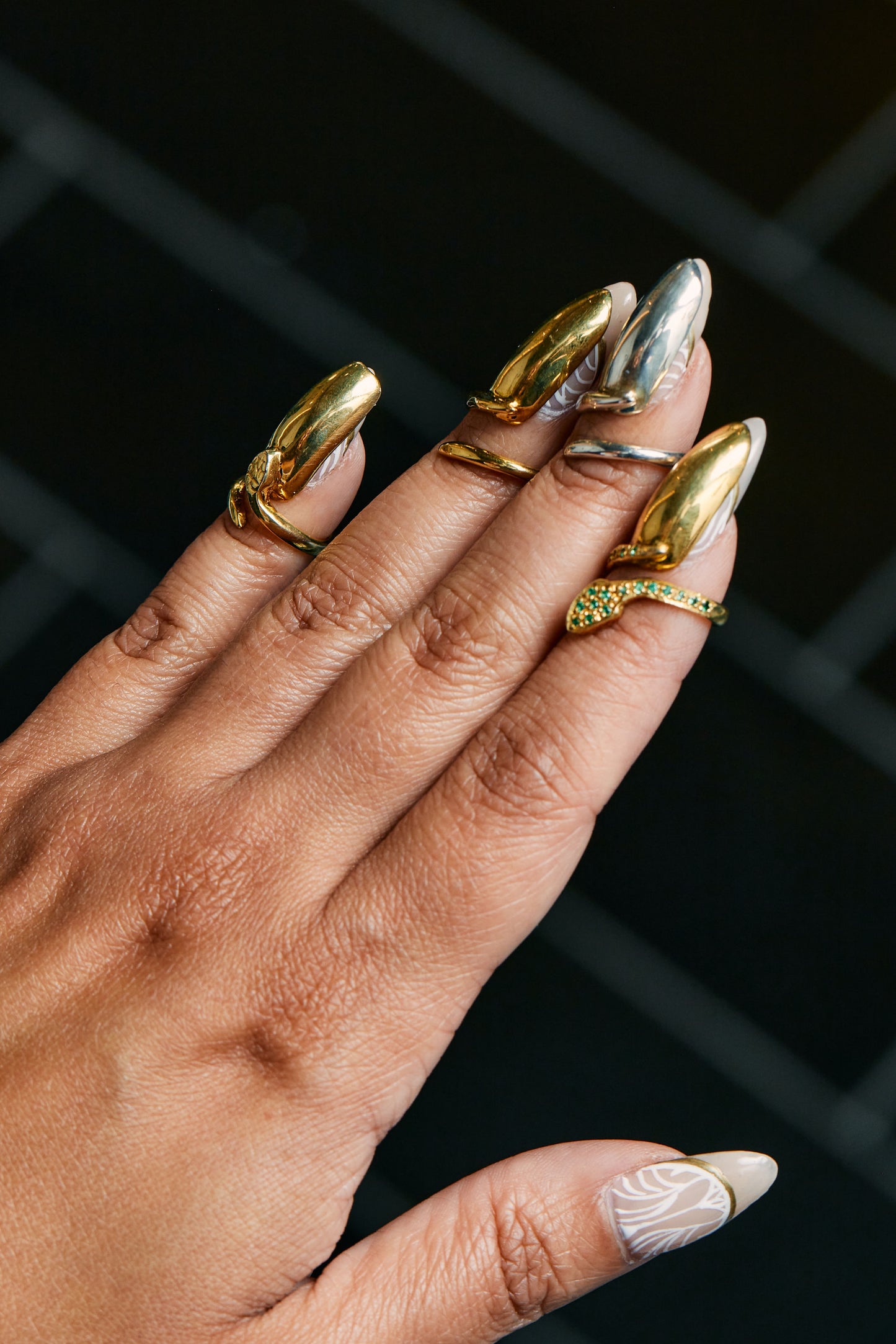 Load image into Gallery viewer, North Serpent Nail Ring
