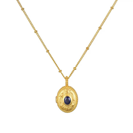 Gemstone Locket Necklace