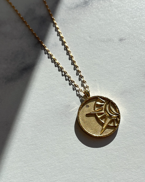 Load image into Gallery viewer, Elemental Fire Coin Pendant
