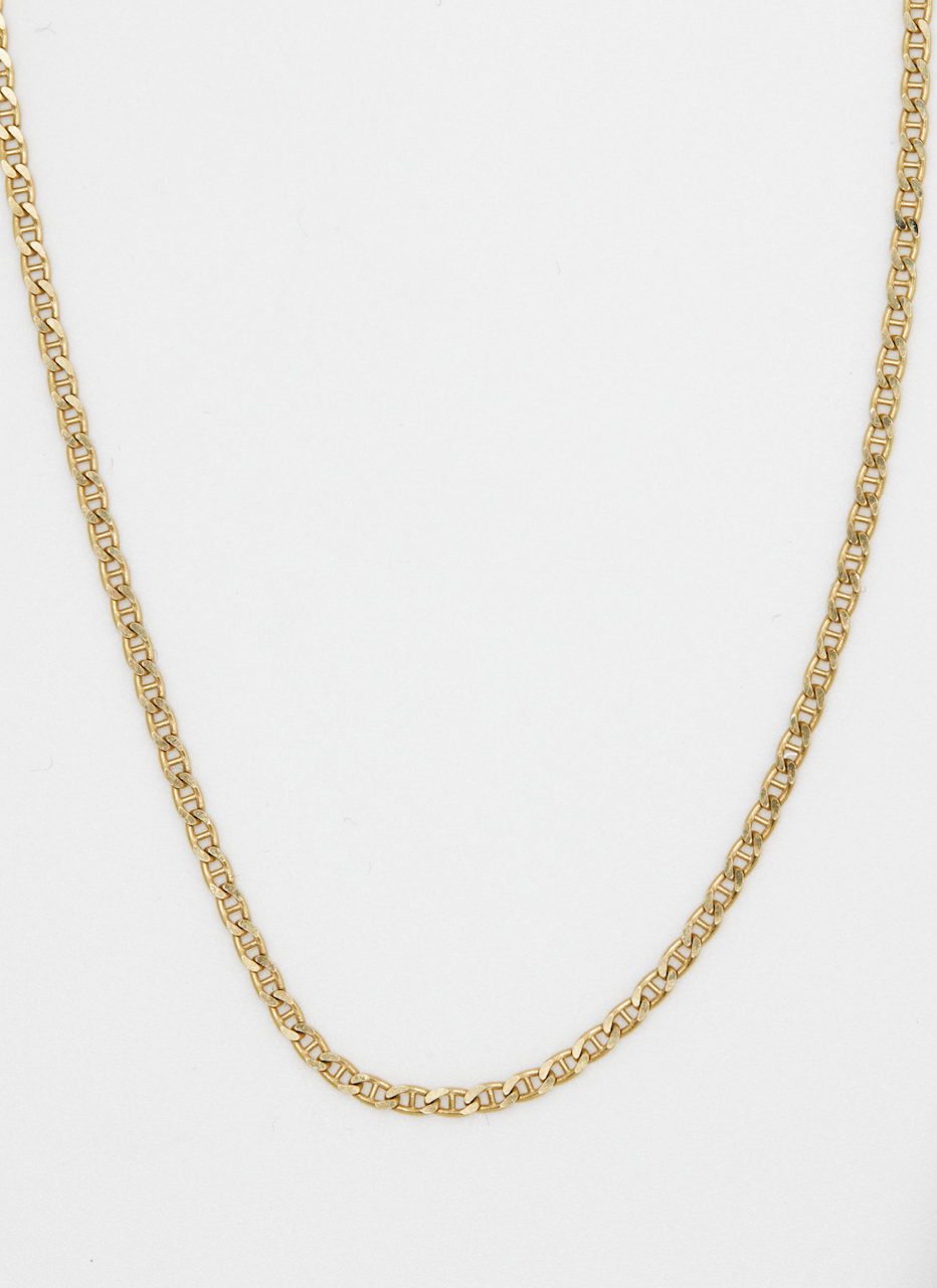 14k yellow gold mariner chain necklace
